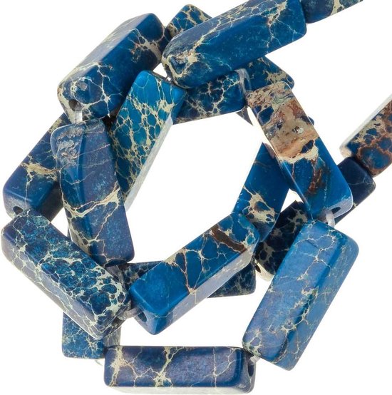 Regaliet Jaspis Kralen (14 x 4 mm) Royal Blue (28 stuks)