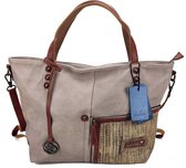 Dudlin Hand & Schoudertas Shopper Taupe Bruin