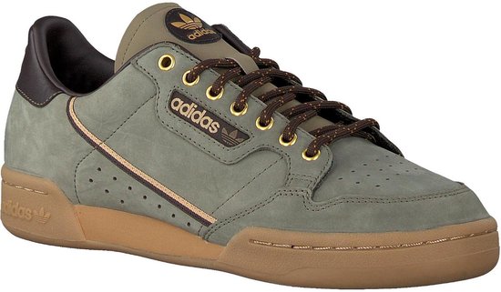 Adidas Heren Lage sneakers Continental 80 Men - Groen - Maat 46⅔ | bol.com