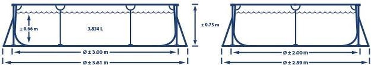 Intex Zwembad 300x200x75 cm - Metal Frame Pool voor het hele gezin – foto 4