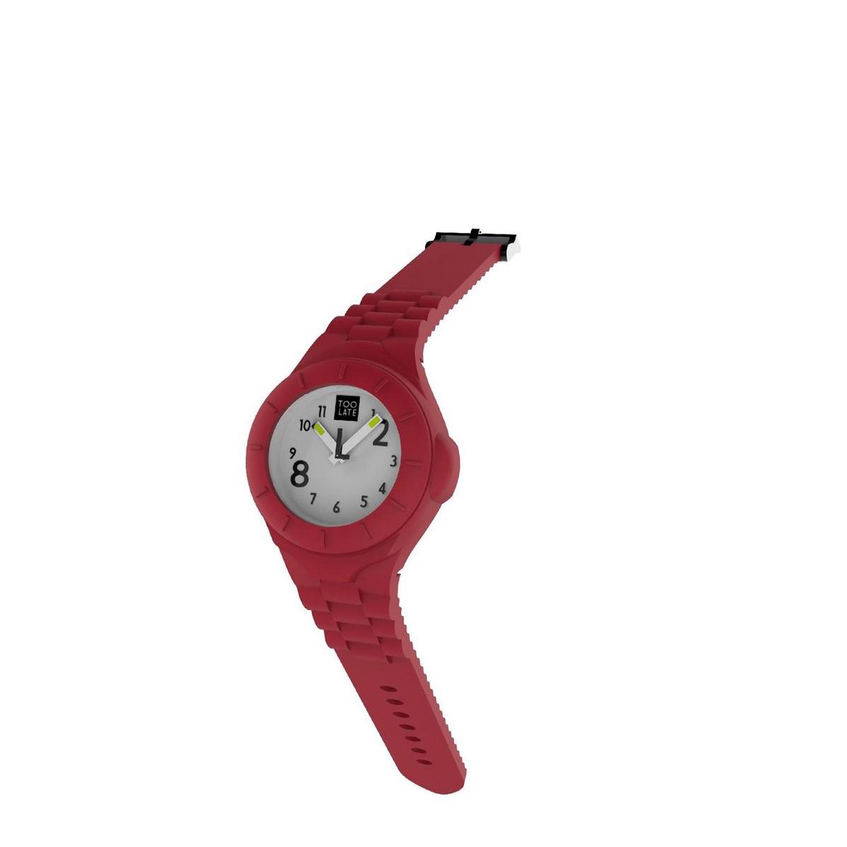 TOO LATE - siliconen horloge - MASH UP LORD SLIM - Ø 27 mm RED