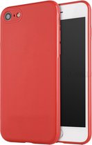 Apple iPhone 7 - iPhone 8 magnetische Backcover - Rood - Soft TPU - voor Autohouder
