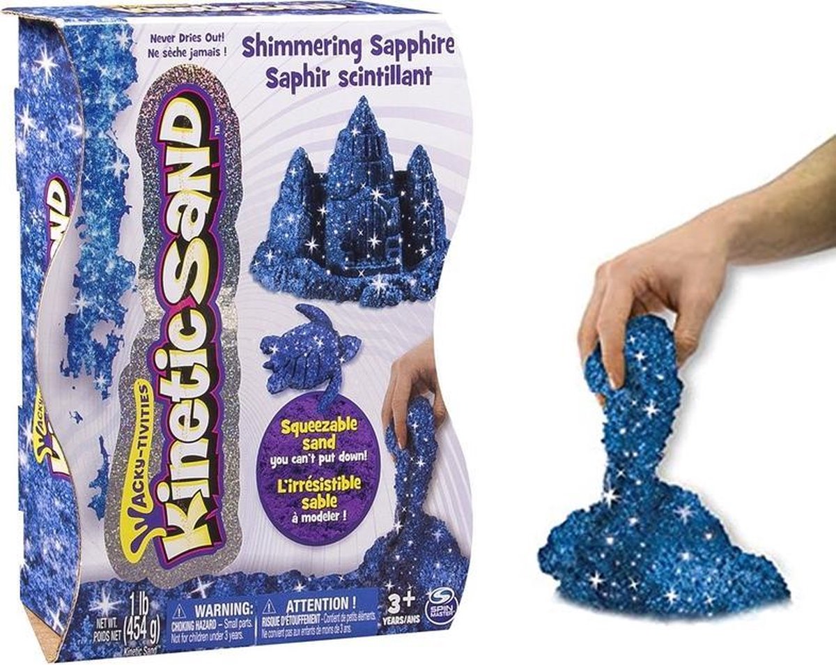 Sand Blauw met glitters 454 gram