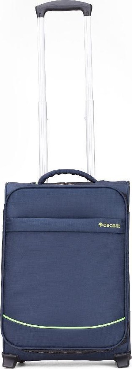 Decent Handbagage Zachte Koffer / Trolley / Reiskoffer - 50 x 35 x 20 cm - SuperLight - Blauw