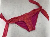 Seafolly Safari Spot Tie Side Hipster Ultra Pink - Roze Bikinibroekje Dames - Maat 36 (S)