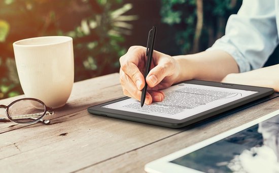Nova 2, 7,8" E-inkt e-reader met Dual Touch, warm/koudlicht, Android 9, Playstore - + Wacom Stylus + Screenprotector
