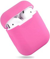 Siliconen Bescherm Hoesje Cover Fel Roze Pink voor Apple AirPods 1 Case