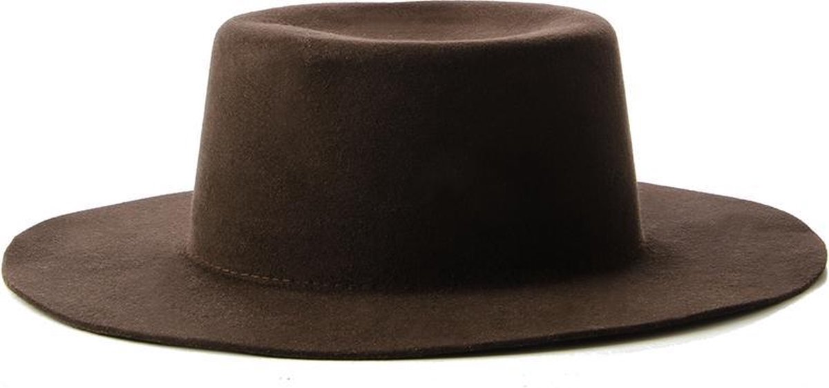 Bohemian Fairtrade Hoed Maat 58 - Vilt - Bruin