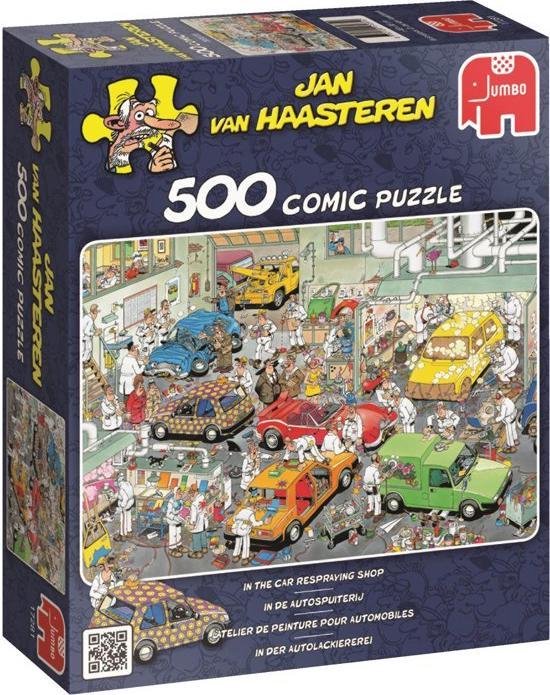 Jan van Haasteren - 2 puzzels - 500 en 1000 st - kunstmarkt/autospuiterij |  bol.com