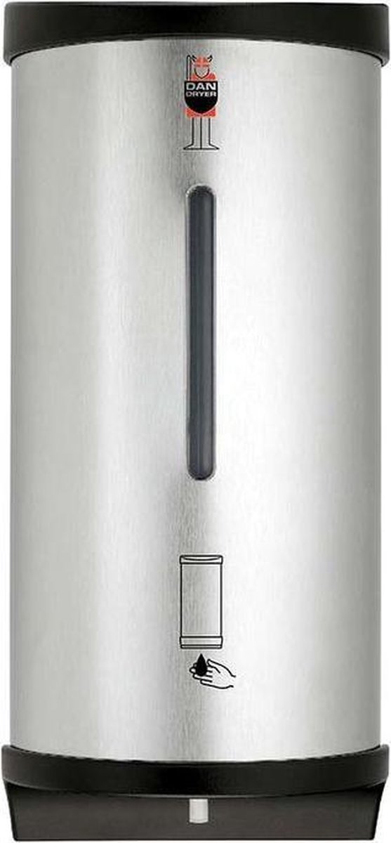 Sensor Desinfectiedispenser of Zeepdispenser CleanLine van Geborsteld RVS van Dan Dryer