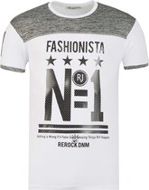 T-shirt slimfit heren shirt maat L