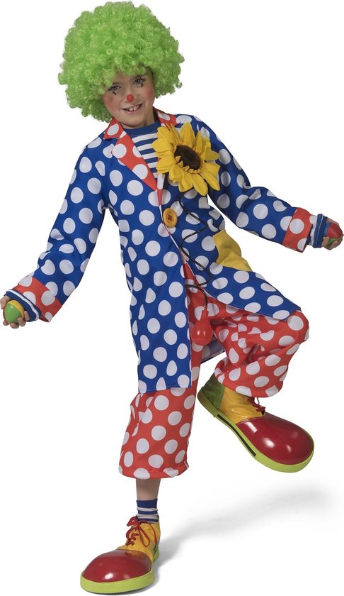 ESPA - Lange clownsjas met stippen voor kinderen - 140 (10-12 jaar)