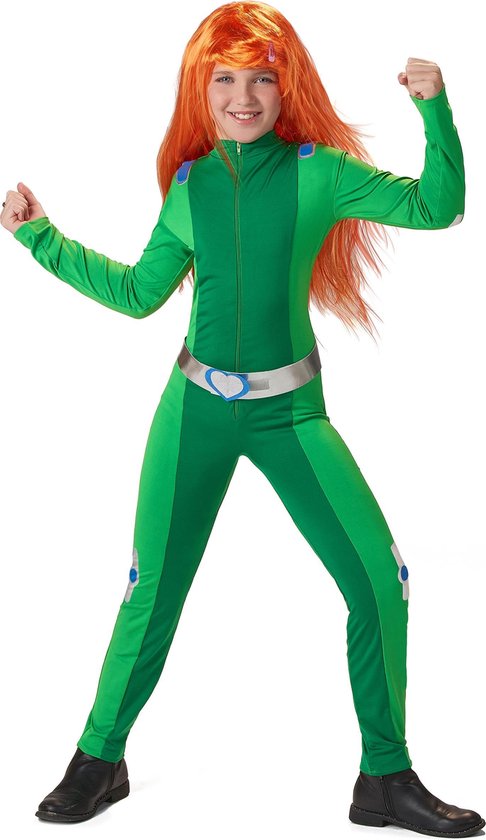 LUCIDA - Groen spion kostuum voor meisjes - L 128/140 (9-10 jaar)