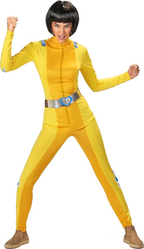 Vegaoo - Geel spion kostuum voor dames