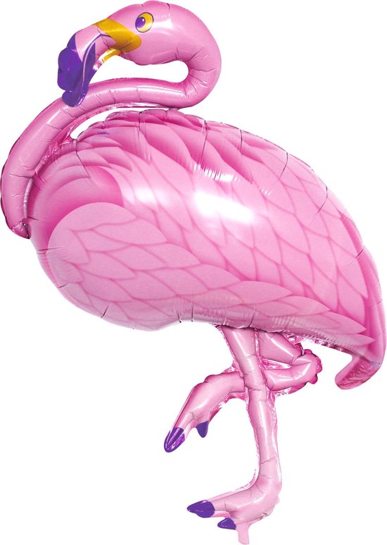 PTIT CLOWN - Aluminium roze flamingo ballon