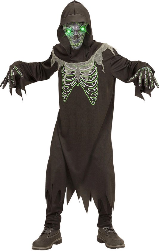 WIDMANN - Zwart en groen reaper kostuum voor kinderen - 164 (14-16 jaar) |  bol.com