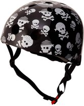 Kiddimoto - Skulls - Small - Geschikt voor 2-6jarige of hoofdomtrek van 48 tot 52 cm - Skatehelm - Fietshelm - Kinderhelm - Stoere helm - Jongens helm