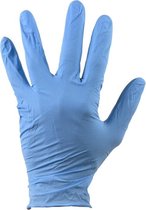 Nitril wegwerphandschoenen maat Large - blauw - Anti bacterien/anti-bacterieel handschoenen - 100 stuks