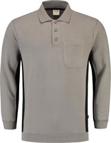 Tricorp Polosweater Bi-Color - Workwear - 302001 - Grijs-Zwart - maat 5XL