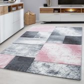 Modern vloerkleed - Tetris Roze 1710 160x230cm