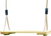 AXI Siège de balançoire en bois - balançoire avec anneaux de suspension et chandelles en acier galvanisé