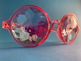 FlaneerGear® Spacebril Roze | Caleidoscoop Bril Roze | Kaleidoscoop Bril Roze