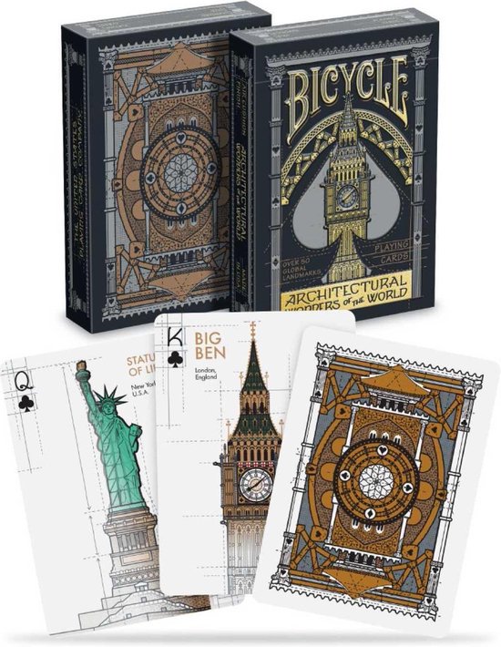 Afbeelding van het spel Pokerkaarten Bicycle Architectural Premium