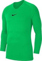 Nike Park Dry First Layer Longsleeve  Thermoshirt - Maat XXL  - Mannen - groen/zwart
