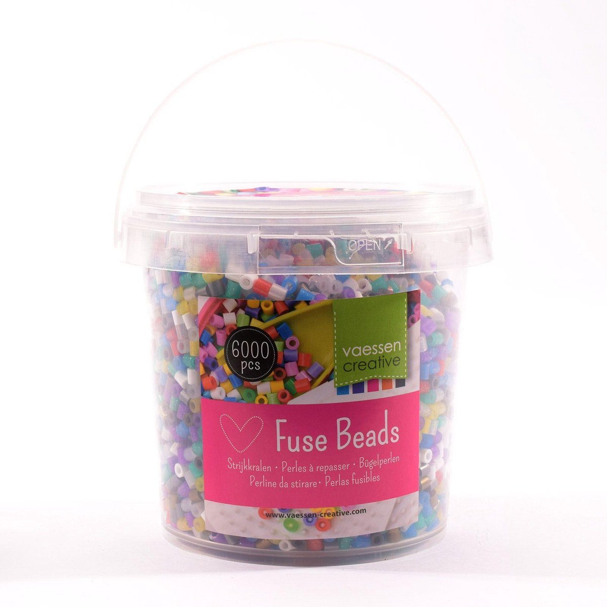 Vaessen Creative Strijkkralen – Glitter Goud – 6000 stuks — afbeelding 2