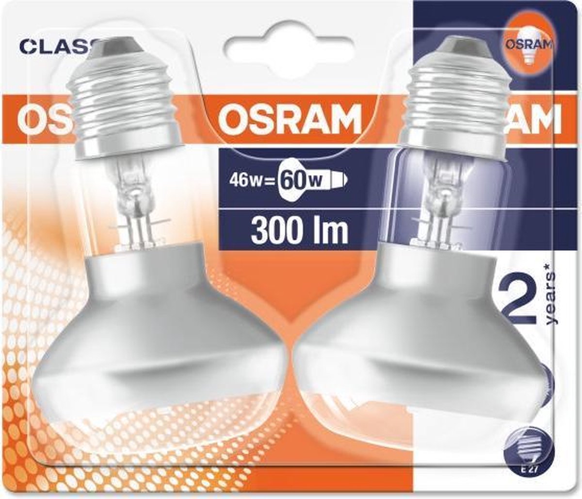 Osram Classic Eco Superstar R63 halogeenlamp 46 W Warm wit E27 | bol.com