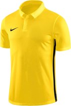 Nike Dry Academy 18 SS Sportpolo - Maat S  - Mannen - geel/ zwart