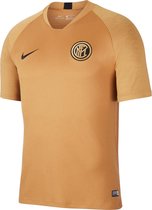 Nike Inter Milan Breathe Strike Sportshirt - Maat XL  - Mannen - goud/ zwart