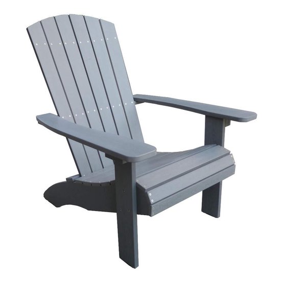 La chaise longue Adirondack confortable et sans entretien Belize - polywood  plastique... | bol.com