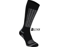 Starling Skikousen - 2-Pack - Whistler - Zwart/Grijs - 39/42