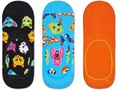 Happy Socks 3-Pack Liner | Sneaker Socks Funny Cats & Dogs, Maat 36/40