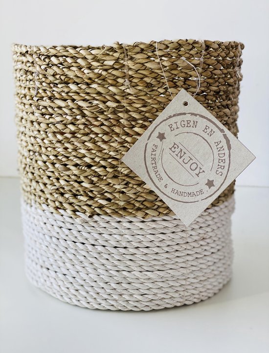 Planten Seagrass basket, rieten mand, Opbergmand, handmade, | bol.com