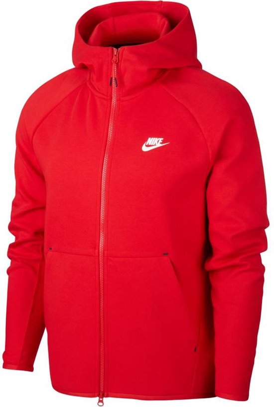 Overzicht textuur stijfheid Nike Nsw Tech Fleece Hoodie Fz Vest Heren Rood - XS | bol.com