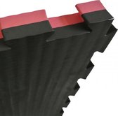 Puzzel mat 2,5 cm zwart/rood