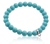 Bracelet extensible Zinzi Charms perles turquoise taille unique CH-A20DT