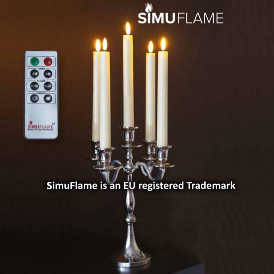 Simuflame™ LED Diner kaarsen IVOOR met afstandbediening (500+ branduren)