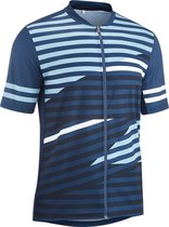 Gonso Fietsshirt - Maat M  - Mannen - blauw/wit