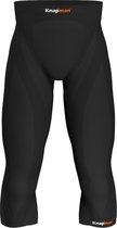 Knapman Compressiebroek 3/4 Heren 45% | Compressie Leggings | Zwart | Maat S