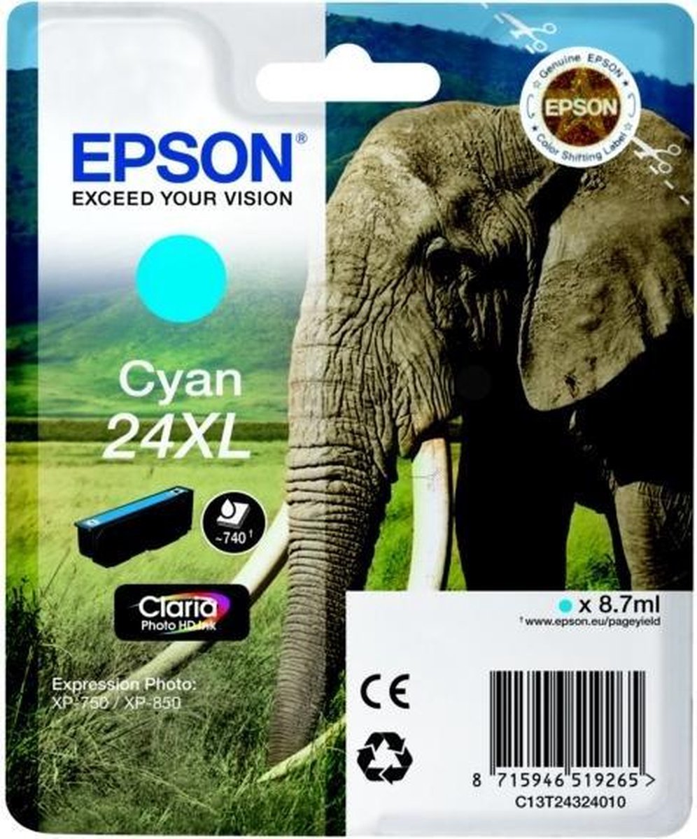 Epson 24 - Inktcartridge / Cyaan