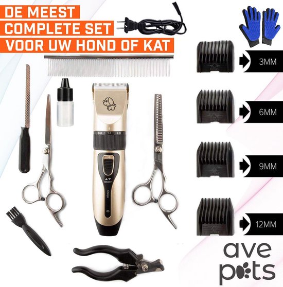 Complete Hondentondeuse set Draadloos Hond/Kat Trimmer