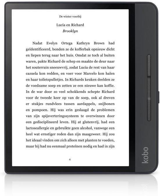Forma e-reader - Waterdicht - Grote 8 inch scherm - Instelbaar warme kleur - 32GB - Wifi - Zwart
