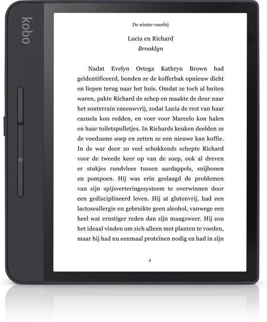 Forma e-reader - Waterdicht - Grote 8 inch scherm - Instelbaar warme kleur - 32GB - Wifi - Zwart