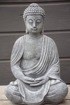 Boeddha in  lotushouding, Antraciet