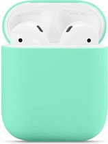 Airpods hoesje - Siliconen beschermhoesje voor de Apple AirPods oplaadcase - Groen