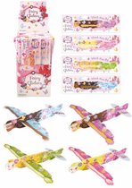 48 Stuks - Fee - Foam Vliegtuigen - Fighter Gliders - Model: Fairy's - Uitdeelcadeautjes - Uitdeel kado -Traktatie kinderen - Meisjes