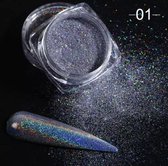 Holografische Glitter Poeder Paars / Lila - Nail Art – Rhinestones